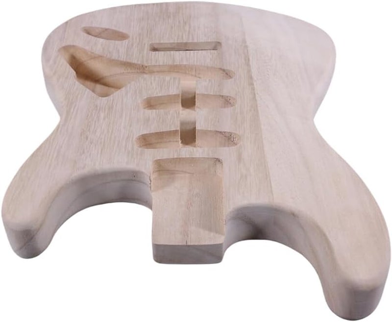 ModouString Electric Guitar Body Blank for Customization- Unfinished ST Style Paulownia Guitar Body for Luthiers, Soild Wood Lightweight - Image 3